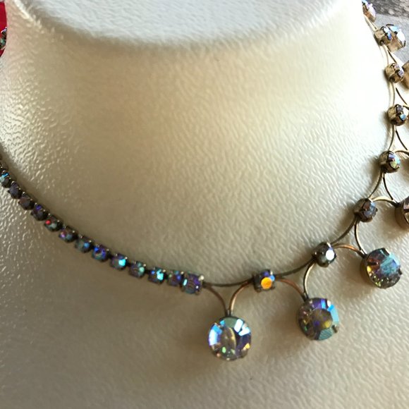 GRANDMAS BORELLIS RHINESTONE NECKLACE - Picture 2 of 2